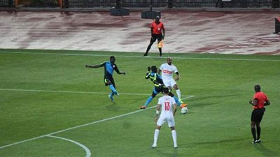 الونش يسجل الهدف الرابع للزمالك أمام تونجيت السنغالي
