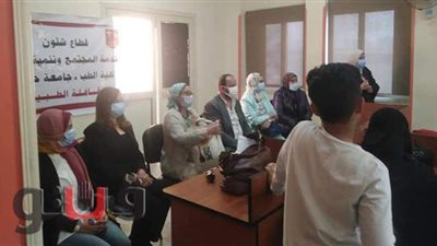 جامعة حلوان تواصل أنشطتها المجتمعية في كفر العلو | صور