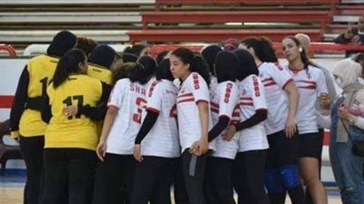 فوز الزمالك على الشمس في دوري سيدات اليد