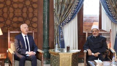 الرئيس التونسي: لقائي بالإمام الأكبر لحظة تاريخية