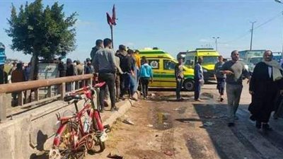 اصابة سائقين في تصادم بقها في القليوبية