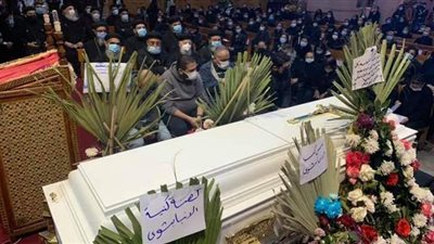 تشييع جثمان القمص صليب حكيم كاهن الأنشطة بإيبارشية بورسعيد | صور