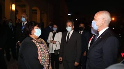رئيس تونس: مصر زاخرة بفنونها.. ووزيرة الثقافة: البلدان يربطهما ماض عريق ومستقبل