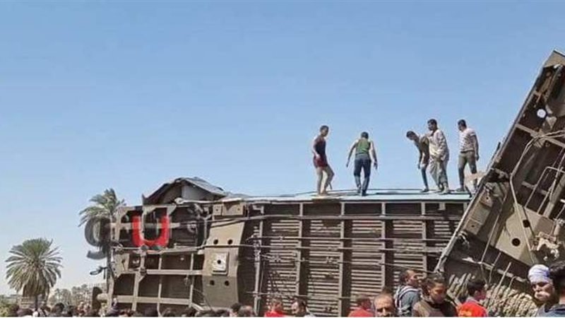 حادث قطاري سوهاج