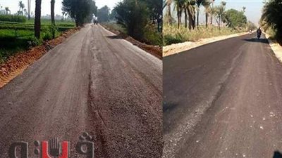 لم تُجدد منذ 30 عامًا.. رصف طرق فرعية لأول مرة بقرى بني سويف
