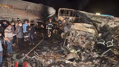 قرار جديد من النيابة بشأن تفحم أتوبيس أسيوط ومصرع 20 شخصا