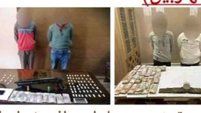 ضبط 61 تاجر مخدرات و9 من حائزي الأسلحة النارية بحملة أمنية في الغربية