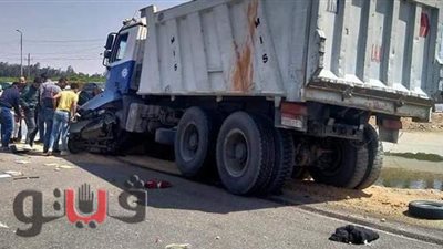 مصرع 4 وإصابة آخر من أسرة واحدة فى حادث تصادم بالشرقية| صور