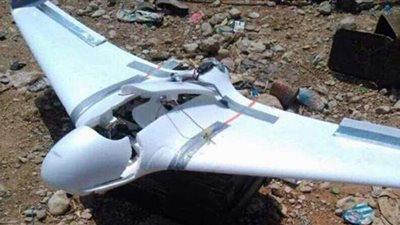 سقوط طائرة إيرانية مسيرة أثناء اختبار للطيران