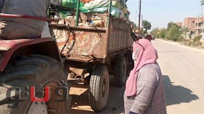 رفع 60 طن قمامة من قرى بلبيس في الشرقية