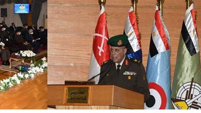 وزير الدفاع والإنتاج الحربى يشهد مناقشة البحث الرئيسى لأكاديمية ناصر العسكرية العليا