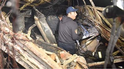 بالصدفة.. العثور على جثة جديدة متفحمة بهيكل أتوبيس أسيوط