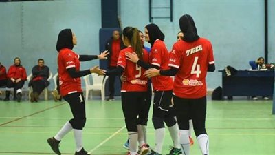 سيدات طائرة الأهلي يكتسحن الصيد في دوري