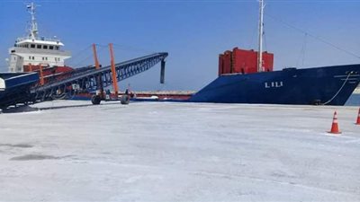 تصدير 8400 طن ملح إلى لبنان عبر ميناء العريش البحري