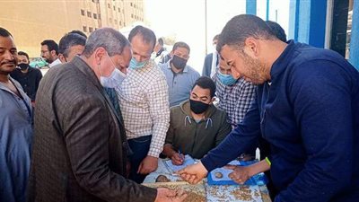 استقبال 2183 طن قمح لموسم حصاد 2021 بالمنيا