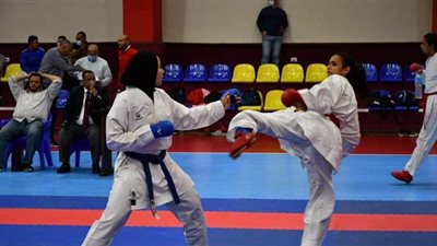 وزير الرياضة يشهد اللقاء الودي بين منتخبي مصر والأردن للكاراتيه