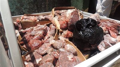 ضبط دواجن ولحوم فاسدة خلال حملة بالشرابية