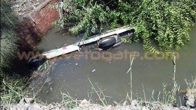 بالصور.. إصابة اثنين في حادث تصادم بالشرقية