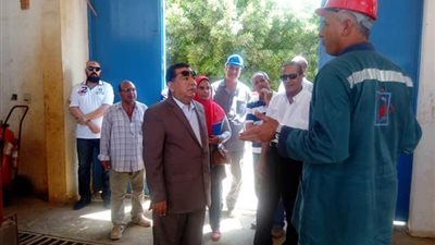 وكيل وزارة قوى كفر الشيخ يتفقد المنطقة الصناعية ببلطيم (صور)