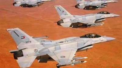 المقاتلات الإماراتية تشن ضربات جوية ضد معاقل الميليشيات المتمردة باليمن