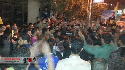 بالصور.. مسيرة بالدفوف لأنصار المحظورة بالقليوبية