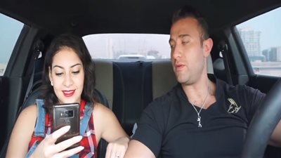 شاهد ما فعله رجل مع زوجته لخوضها تحدي «كيكي» (فيديو)