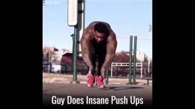 بالفيديو.. شاب يبهر متابعيه بأداء تمارين الضغط