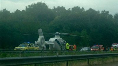 إصابة 13 مراهقا بريطانيا في حادث انقلاب حافلة بفرنسا