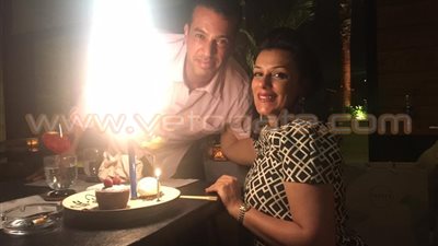 بالصور.. إنجي المقدم تحتفل بعيد ميلادها مع زوجها