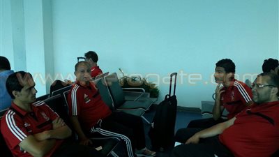 بالصور.. اللحظات الأخيرة للاعبي الأهلي قبل السفر للكاميرون