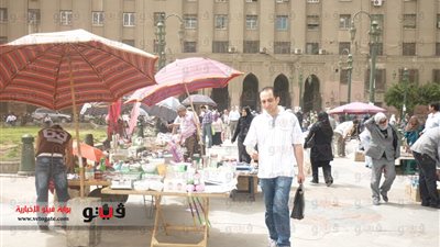 بالصور..انتظام الحركة المرورية بميدان التحرير