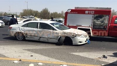 بالصور.. مصرع «مصري» وإصابة 3 آخرين في حادث مروري بالكويت