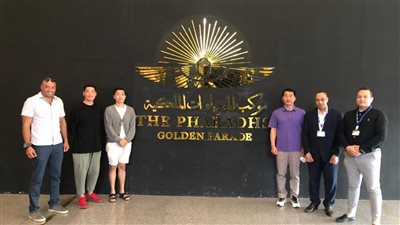 فريق النسور السوداء الكوري يزور المتحف القومي للحضارة