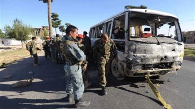 ارتفاع حصيلة ضحايا انفجار قنبلة بإحدى الحافلات فى أفغانستان لـ31 شخصا