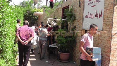 بالصور.. حملة أمنية لإزالة التعديات بالقناطر الخيرية