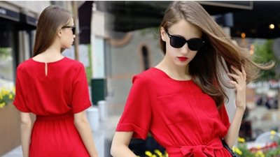 الأحمر بطل موضة صيف 2018