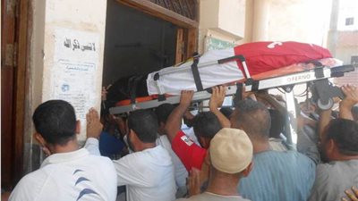 وصول جثمان «شهيد رفح» إلى قرية بني عفان في بني سويف