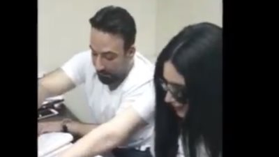 أول فيديو لعقد قران عبير صبرى في سفارة مصر بدبى