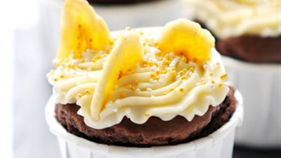 كب كيك الموز بالشوكولاتة لتحلية صحية لأولادك