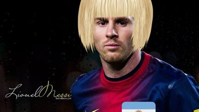 بالصور.. سخرية الجماهير من قصة شعر «ميسي»