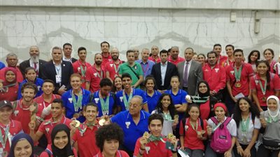 وزير الرياضة يستقبل أصحاب المراكز الأولى بدورة الألعاب الأفريقية