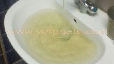 بالصور.. أهالي «القرين» يشتكون من سوء حالة مياه الشرب