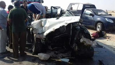 إصابة ضابط و3 آخرين في اصطدام سيارة بكمين أمني بإسكندرية الصحراوي