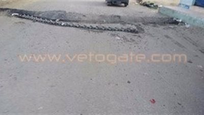 بالصور.. إنشاء مطبات صناعية بطريق الجرن في الشرقية