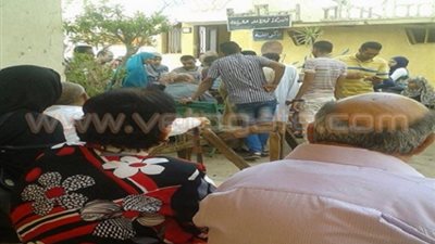 زحام أمام مكتب تظلمات الثانوية العامة ببني سويف