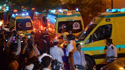 حادث مروع بين 4 سيارات أعلى طريق إسكندرية الزراعي