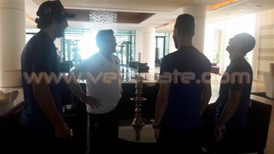 بالصور.. «فوتا» يزور معسكر الأهلي بالمغرب قبل موقعة الوداد