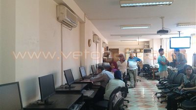 إقبال ضعيف على معامل كلية البنات بعين شمس بأول أيام التنسيق