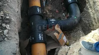 الانتهاء من تنفيذ الخط الرئيسي للغاز الطبيعي المغذي لمدينة أبو كبير (صور)