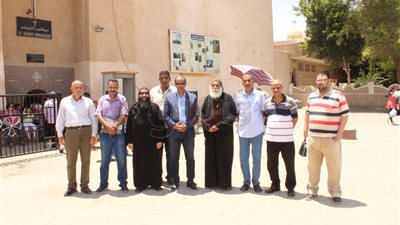 رئيس قطاع الآثار القبطية يتفقد أعمال ترميم أديرة وادي النطرون